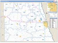 Grand Forks, Nd Carrier Route Wall Map